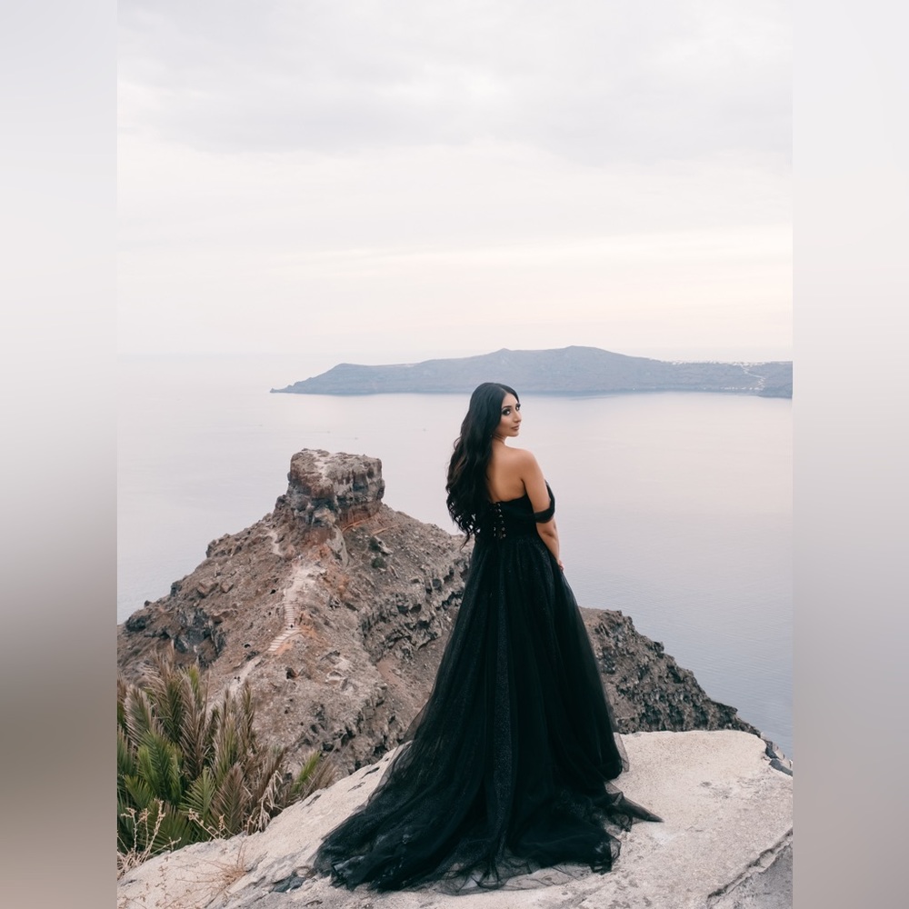 Milla black evening gown